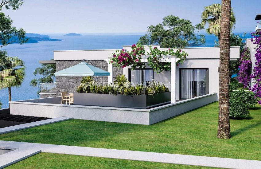 Detached Houses with Panoramic Sea Views in Bodrum Turkey 3