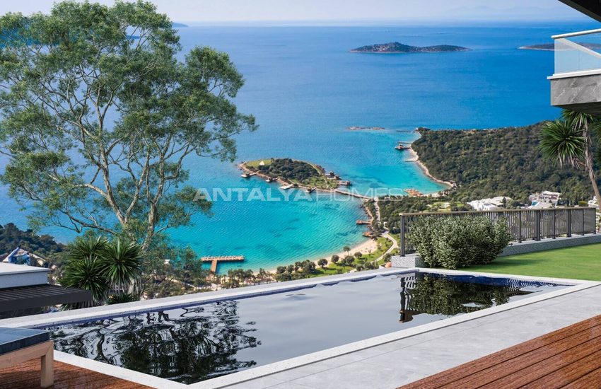 Detached Houses with Panoramic Sea Views in Bodrum Turkey 10