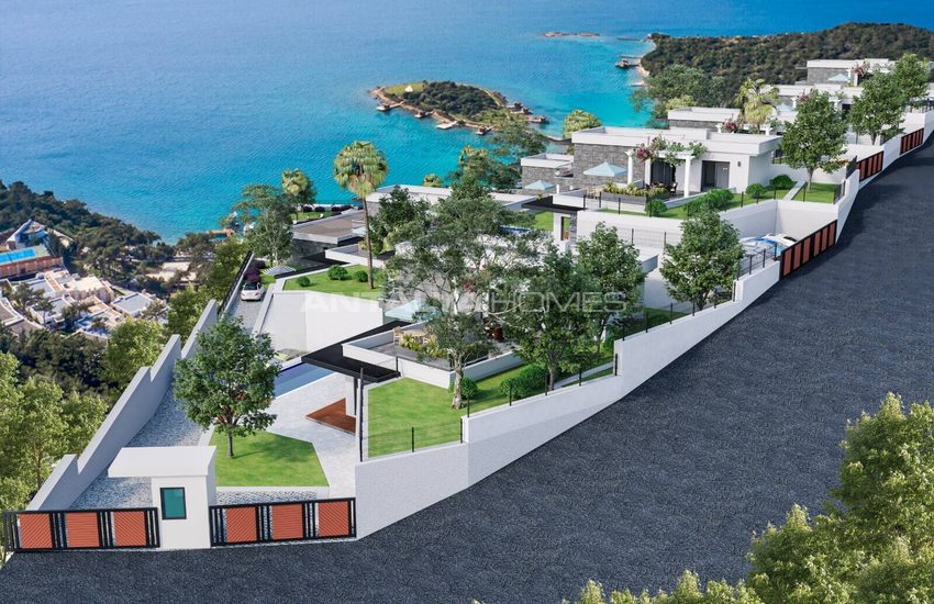 Detached Houses with Panoramic Sea Views in Bodrum Turkey 13