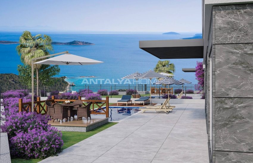 Detached Houses with Panoramic Sea Views in Bodrum Turkey 4