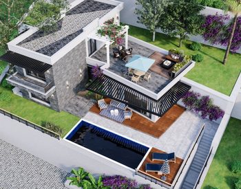 Nya Hus Med Panoramautsikt Över Havet I Bodrum Turkiet 3