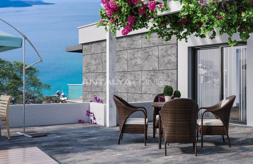 Detached Houses with Panoramic Sea Views in Bodrum Turkey 6