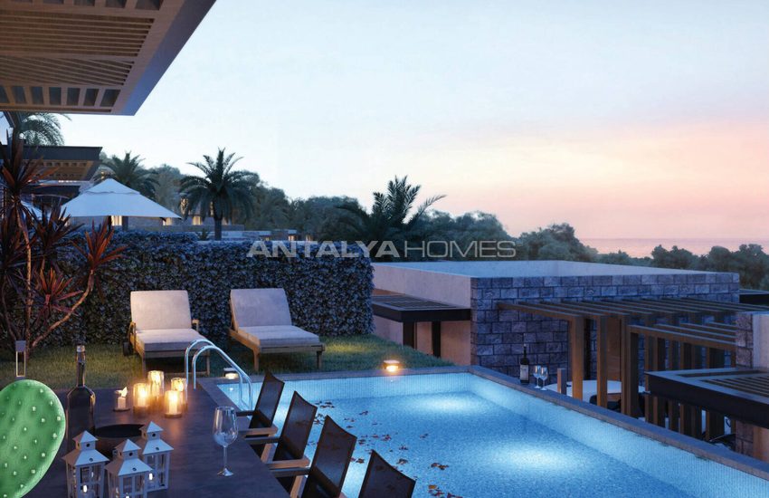 Fristående Villor Med Pool Och Havsutsikt I Bodrum Gumusluk