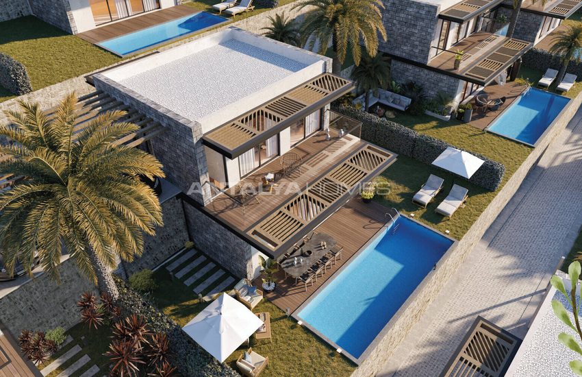 Fristående Villor Med Pool Och Havsutsikt I Bodrum Gumusluk 3