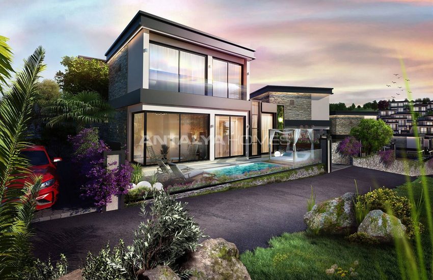 Detached Villas with Private Beach in Mugla Bogazici 4