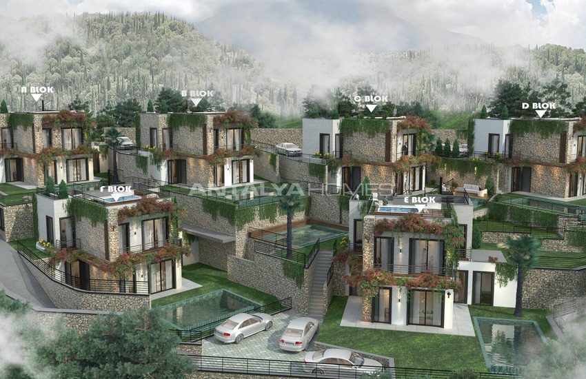 Wohnungen In Einem Neuen Projekt Mit Privaten Pools In Bodrum Mugla 10