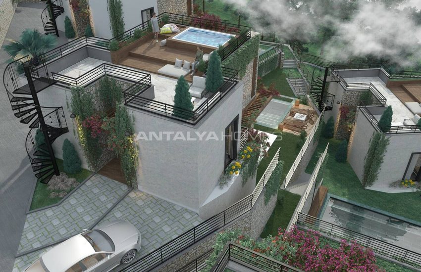 Wohnungen In Einem Neuen Projekt Mit Privaten Pools In Bodrum Mugla 12