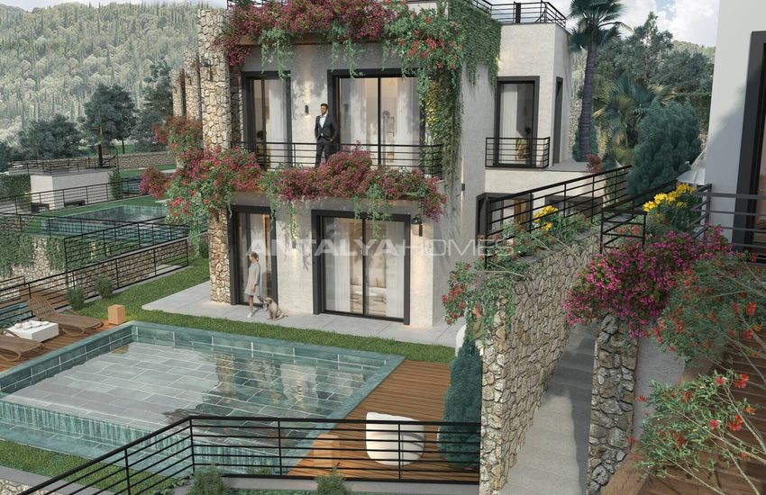 Wohnungen In Einem Neuen Projekt Mit Privaten Pools In Bodrum Mugla 13