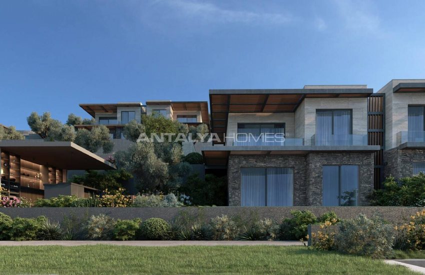 Sea View Properties in a Complex with Pool in Bodrum Gundogan 1