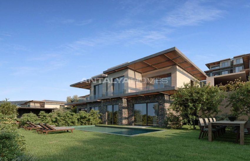 Sea View Properties in a Complex with Pool in Bodrum Gundogan 3