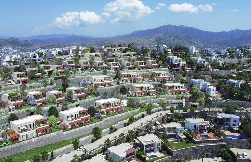 Stone Clad Sea View Detached Villas in Bodrum Yalikavak 19