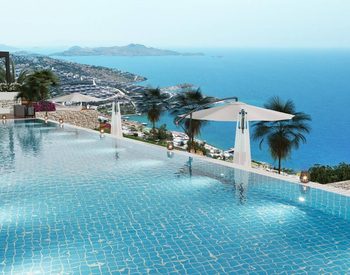 Stenklädda Fristående Villor Med Havsutsikt I Bodrum Yalikavak 1