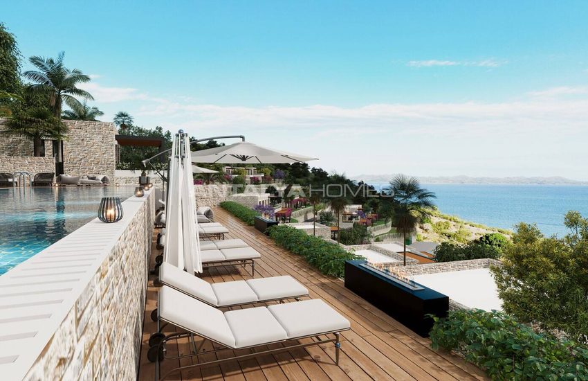 Stone Clad Sea View Detached Villas in Bodrum Yalikavak 16
