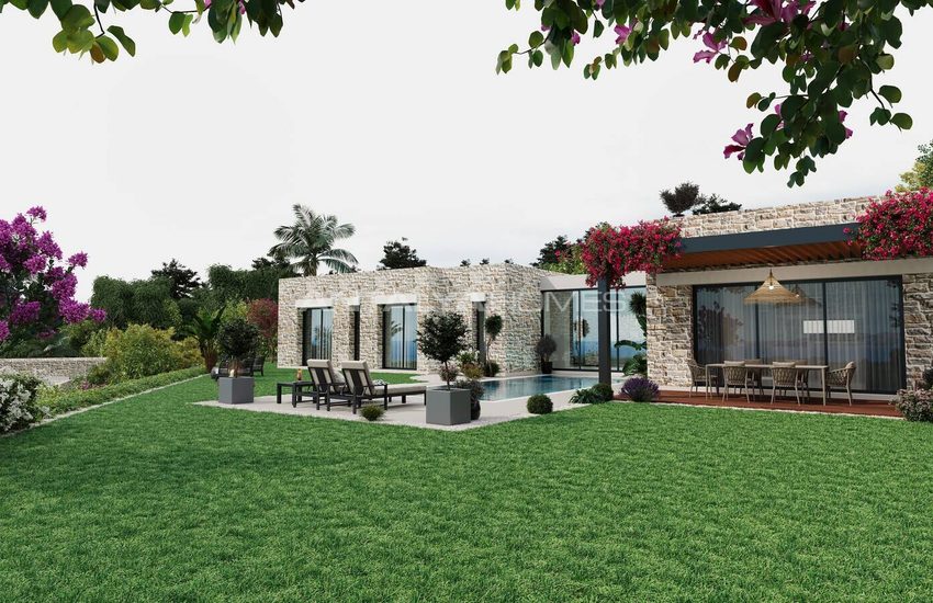Stone Clad Sea View Detached Villas in Bodrum Yalikavak 9