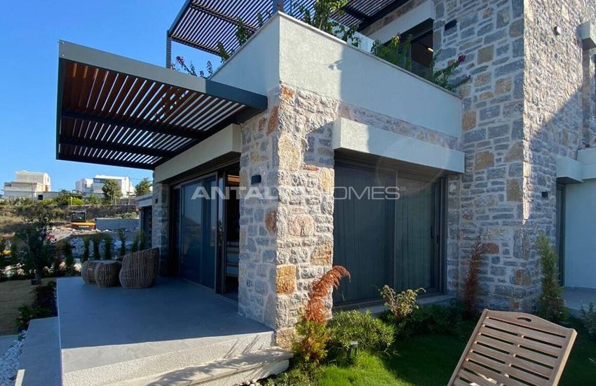 Stone Clad Sea View Detached Villas in Bodrum Yalikavak 2