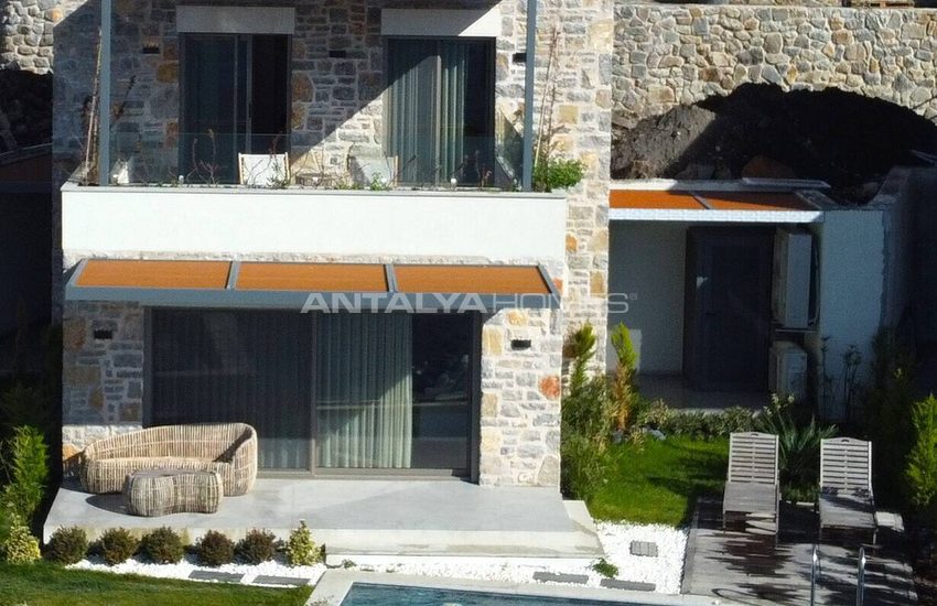 Stone Clad Sea View Detached Villas in Bodrum Yalikavak 5