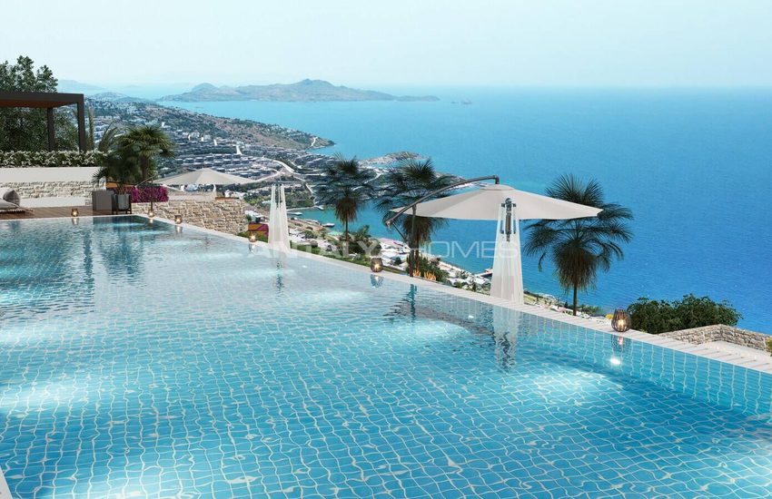 Wohnungen Mit Meerblick In Einer Sicheren Anlage In Bodrum Yalikavak
