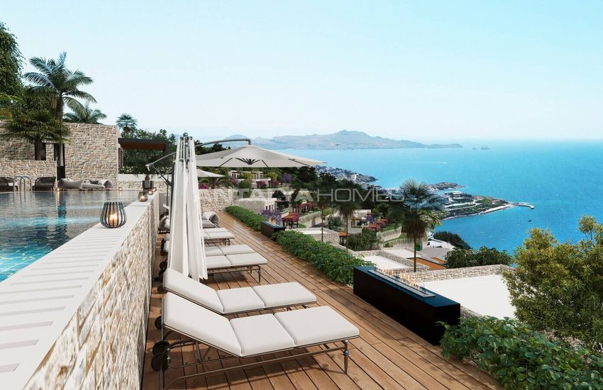 Wohnungen Mit Meerblick In Einer Sicheren Anlage In Bodrum Yalikavak 13