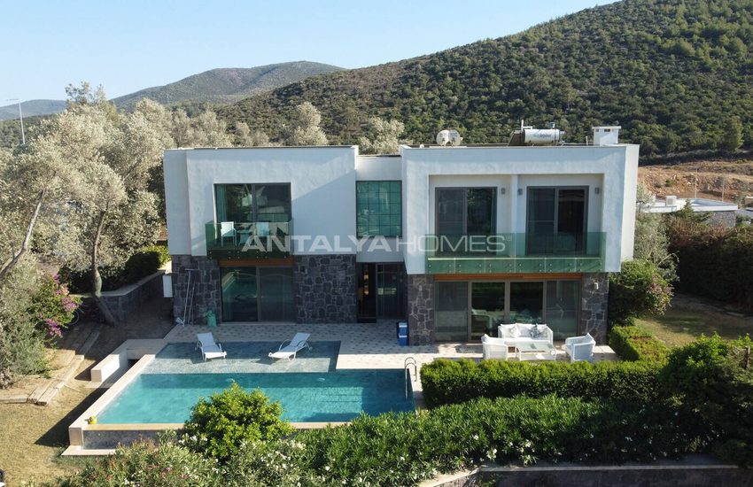 Maison Individuelle Avec Piscine Et Jardin Privés À Bodrum 8