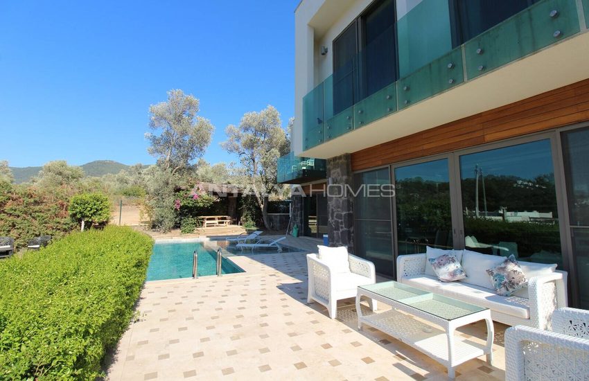 Maison Individuelle Avec Piscine Et Jardin Privés À Bodrum 13