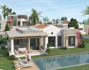 Hus Med Privata Pooler Och Havsutsikt I Bodrum Gumusluk 1