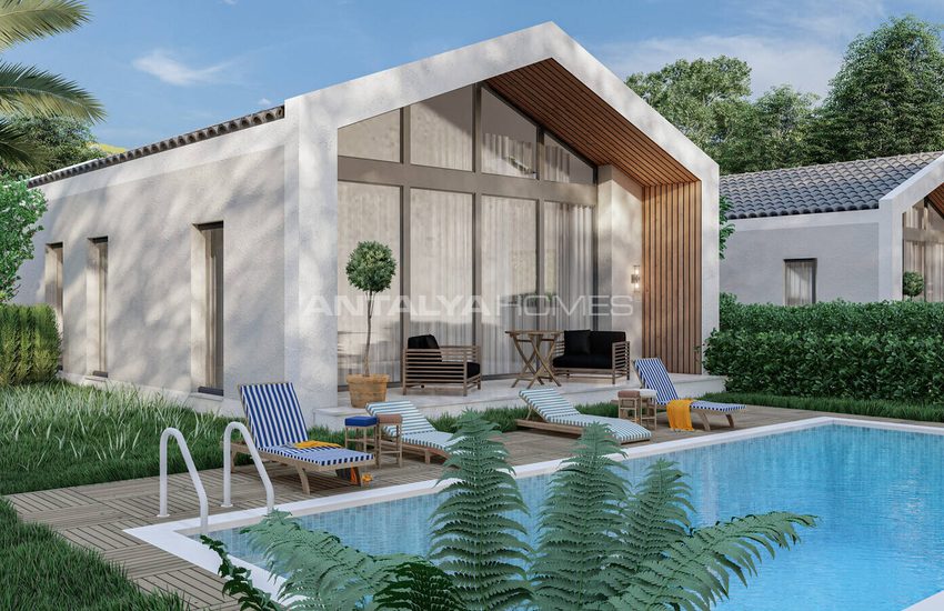 3-bedroom Detached Houses with Pool in Mugla Seydikemer 13