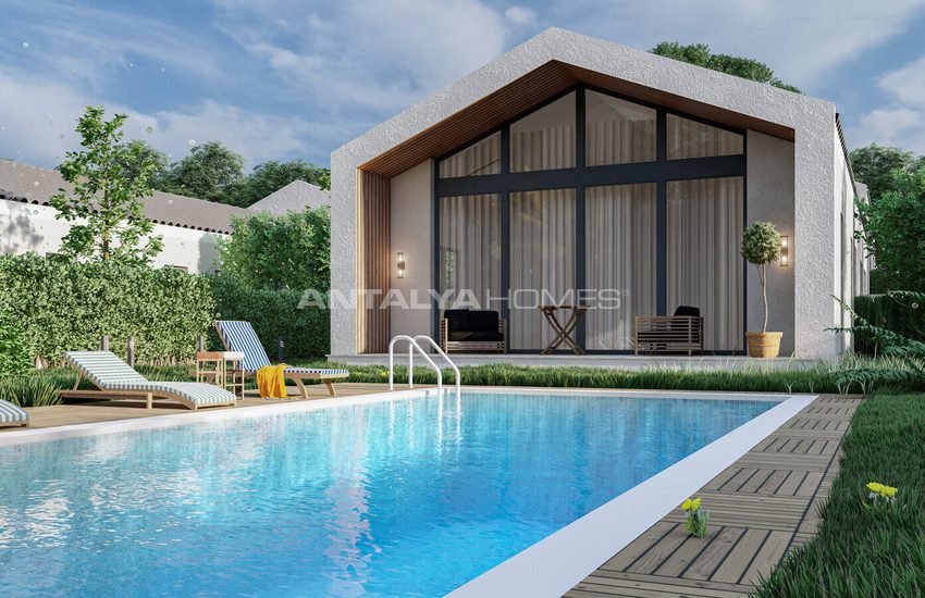 3-bedroom Detached Houses with Pool in Mugla Seydikemer 15