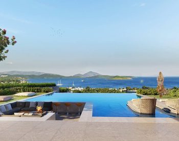 Bodrum'da Bahçeli ve Havuzlu Şık Müstakil Evler 1