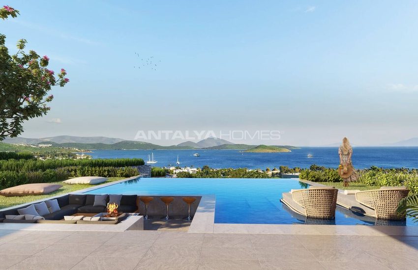 Maisons Individuelles Élégantes Avec Jardin Et Piscine À Bodrum