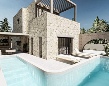 Fristående Hus Med Havsutsikt Och Pool I Bodrum Gumusluk 1