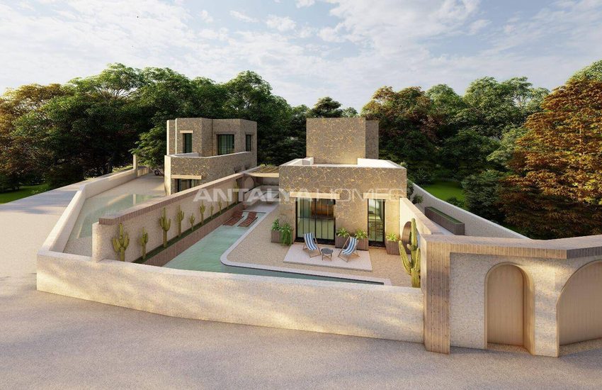 Fristående Hus Med Havsutsikt Och Pool I Bodrum Gumusluk 2