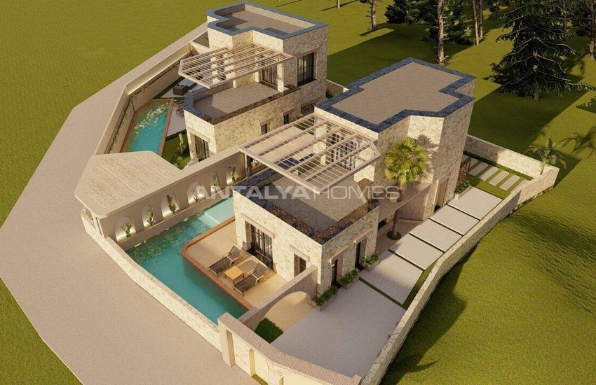 Fristående Hus Med Havsutsikt Och Pool I Bodrum Gumusluk 18