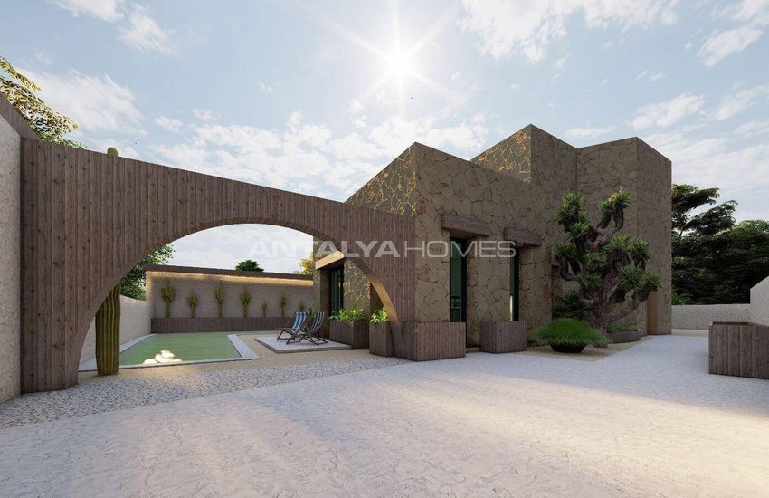 Fristående Hus Med Havsutsikt Och Pool I Bodrum Gumusluk 12