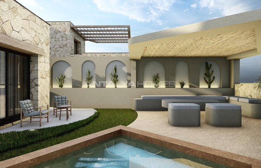 Fristående Hus Med Havsutsikt Och Pool I Bodrum Gumusluk 14