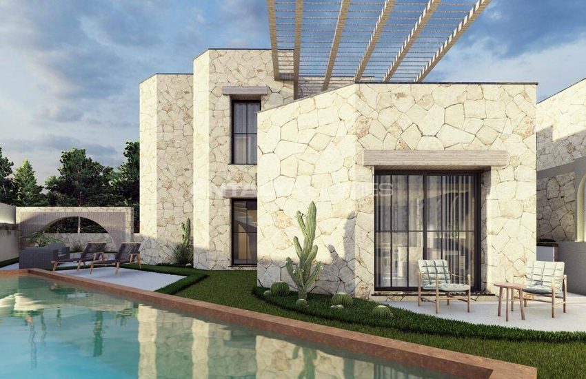 Fristående Hus Med Havsutsikt Och Pool I Bodrum Gumusluk 7