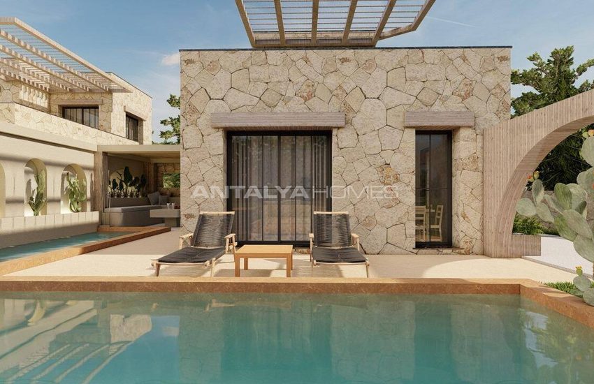Fristående Hus Med Havsutsikt Och Pool I Bodrum Gumusluk 8