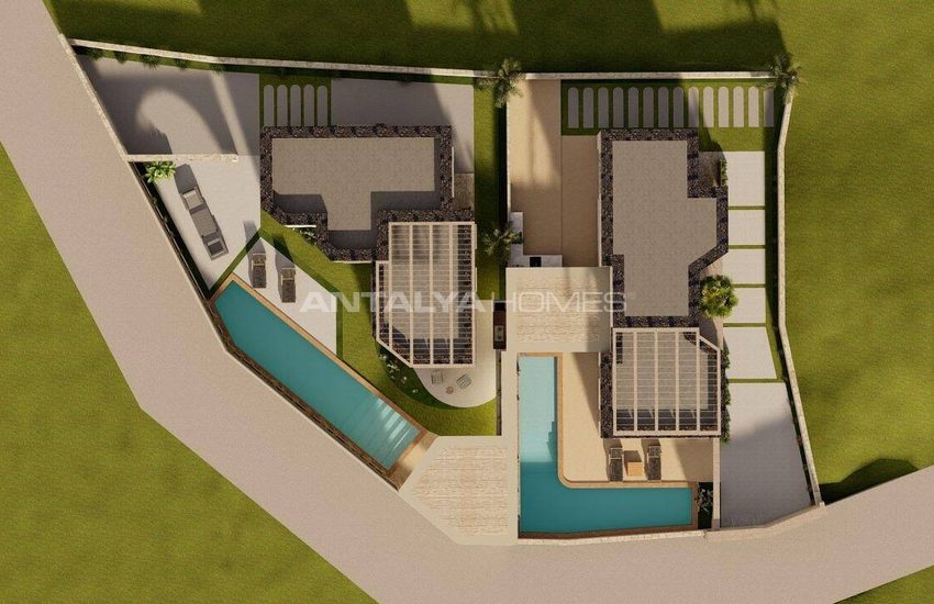Fristående Hus Med Havsutsikt Och Pool I Bodrum Gumusluk 16