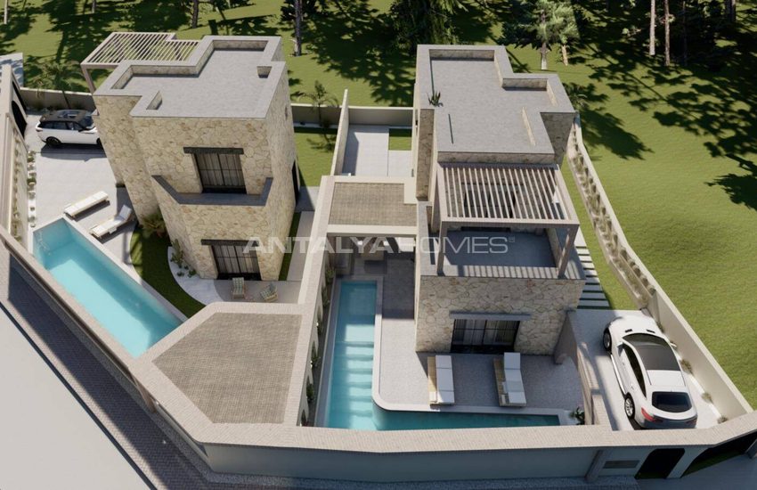 Fristående Hus Med Havsutsikt Och Pool I Bodrum Gumusluk 1
