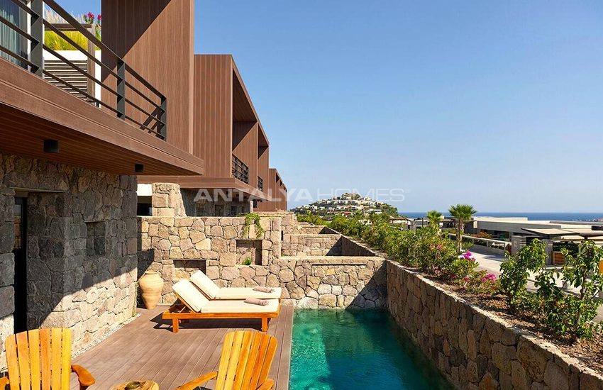 Maisons Vue Mer Dans Un Projet Avec Plage Privée À Bodrum Mugla 7