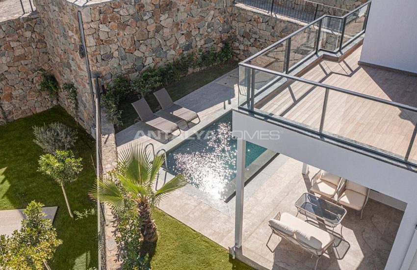 Vrijstaande Huizen Met Zeezicht En Privézwembad In Bodrum Turkije 2