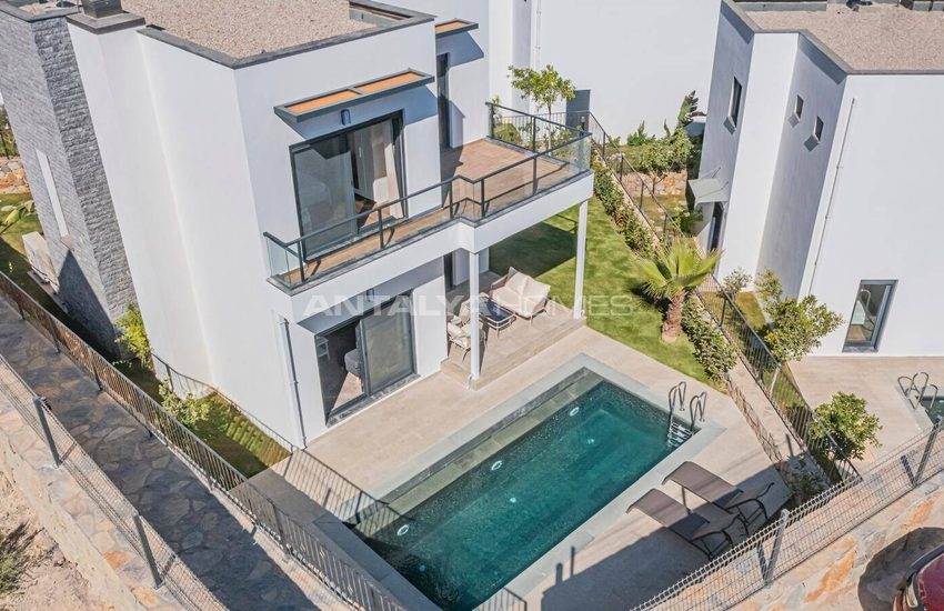 Vrijstaande Huizen Met Zeezicht En Privézwembad In Bodrum Turkije 1