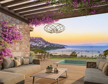Fristående Hus Med Utsikt Över Viken I Turkbuku Bodrum 1