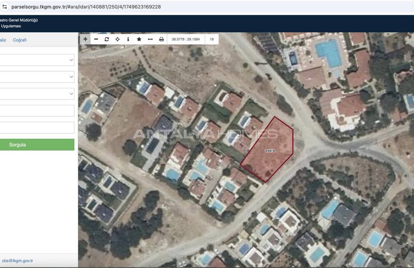Fethiye Ölüdeniz'de Kısmi Deniz Manzaralı İmarlı Arsa 12