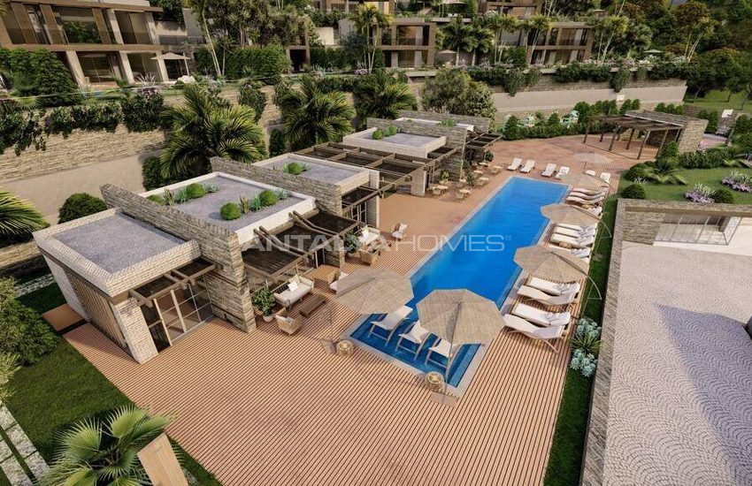 Huizen Met Zwembad In Een Complex Met Toegang Tot Het Strand In Bodrum 3