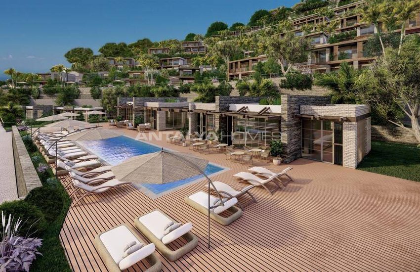 Huizen Met Zwembad In Een Complex Met Toegang Tot Het Strand In Bodrum 4