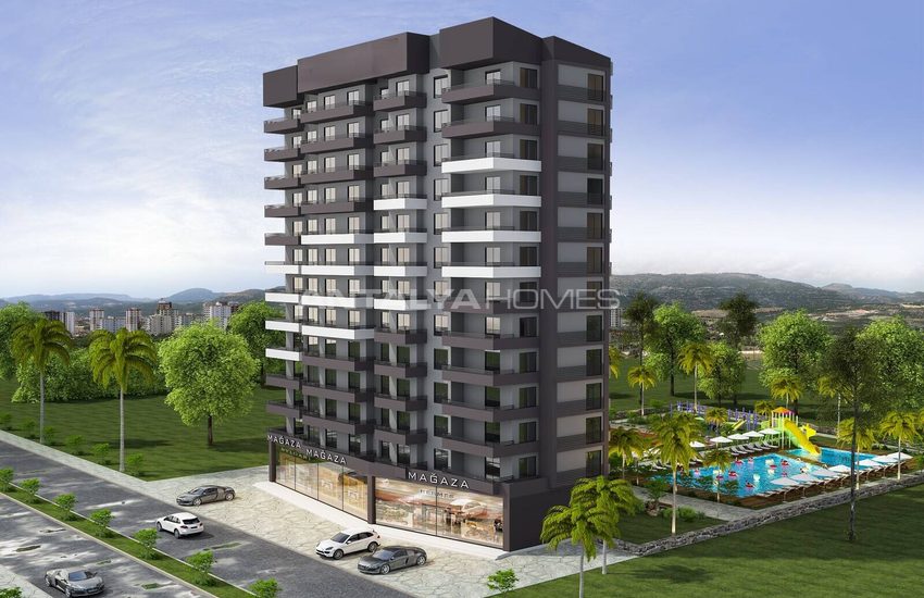 Mersin'de Plaja Yakın Havuzlu Otoparklı Sitede Sıfır Daireler 6