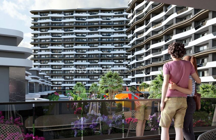 Элегантные квартиры в 600 метрах от моря в Мерсине, Эрдемли 3