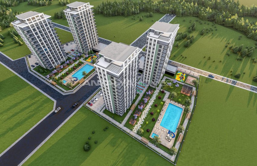 Apartments Offering Extensive Social Facilities in Mersin 3
