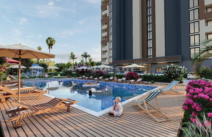 Mersin Tece’de Site İçinde Deniz Manzaralı Satılık Daireler 8