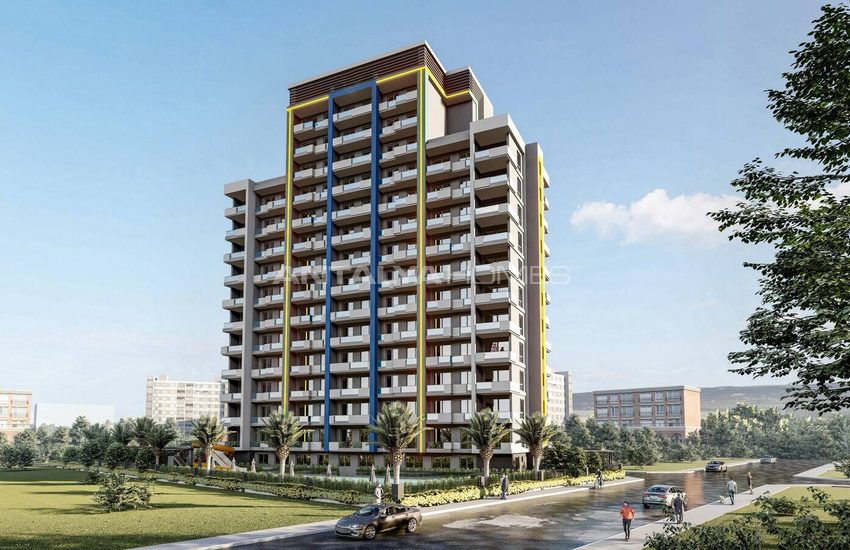 Mezitli'de Şehir ve Deniz Manzaralı Yatırımlık Daireler 1